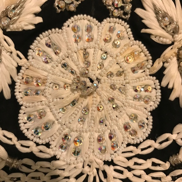 LEAVES OF GRASS NY Black & White Sheer Tunic Top - Picture 6 of 8